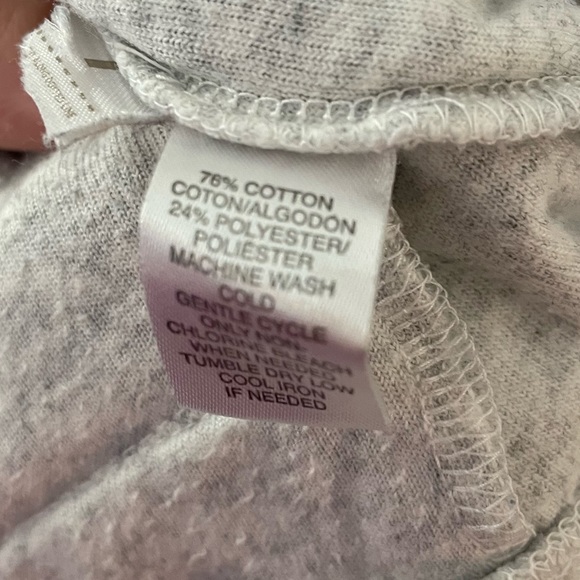 Lou & Grey Light Gray Velour Jogger Sweatpants with Drawstring Elastic Waistline - Picture 5 of 11